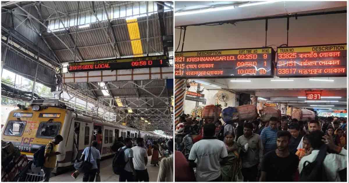 Train-late-on-Sealdah-Main line on monday