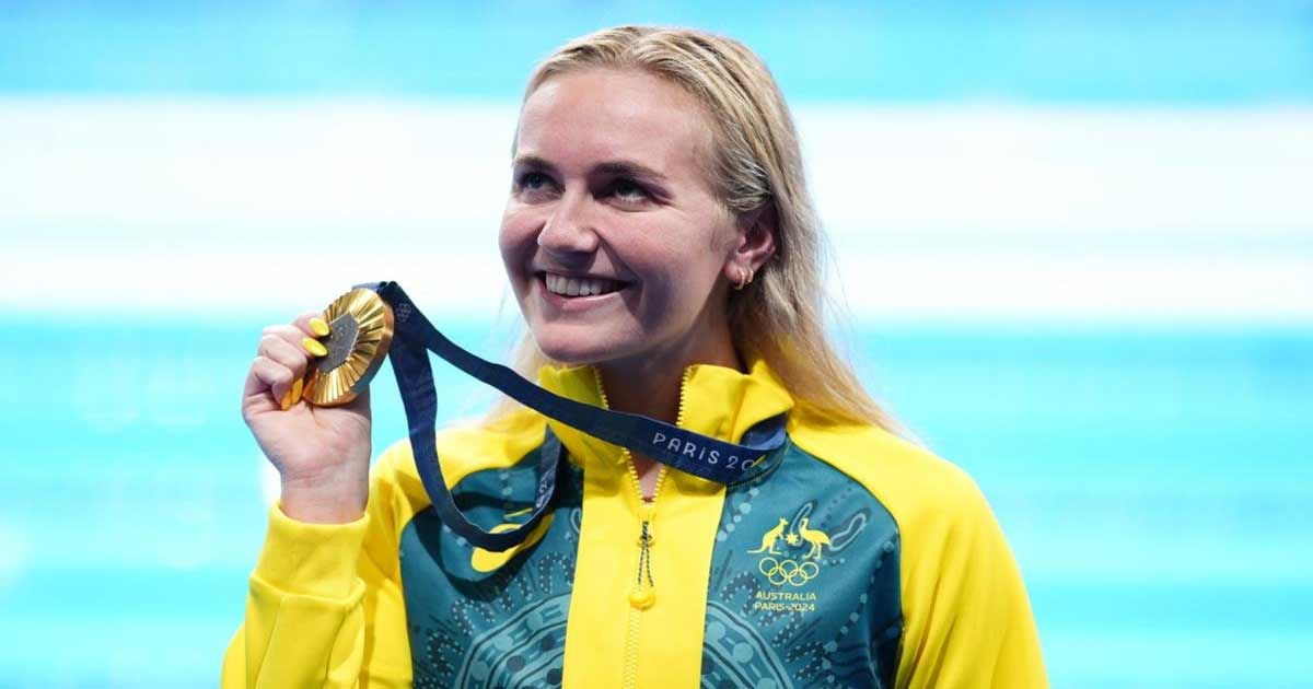 Australia's women Ariarne Titmus swimming olympics 2024
