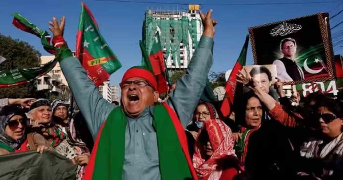 In Islamabad Protest Rally for Release Imran Khan