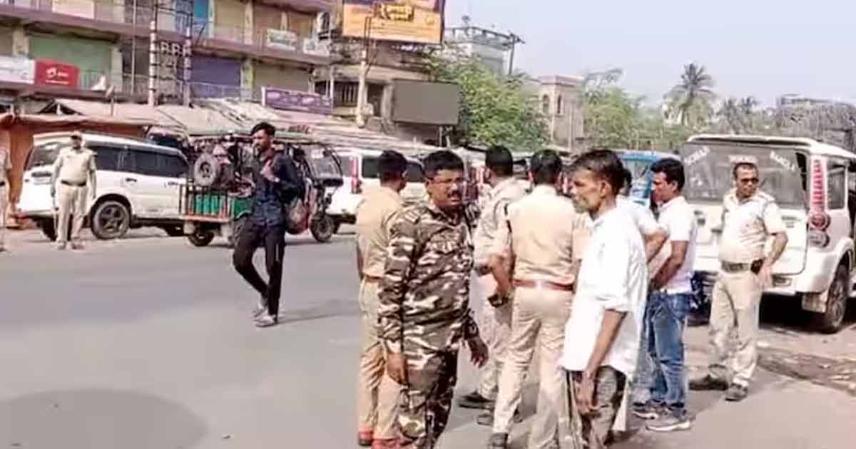 police picket beldanga murshidabad