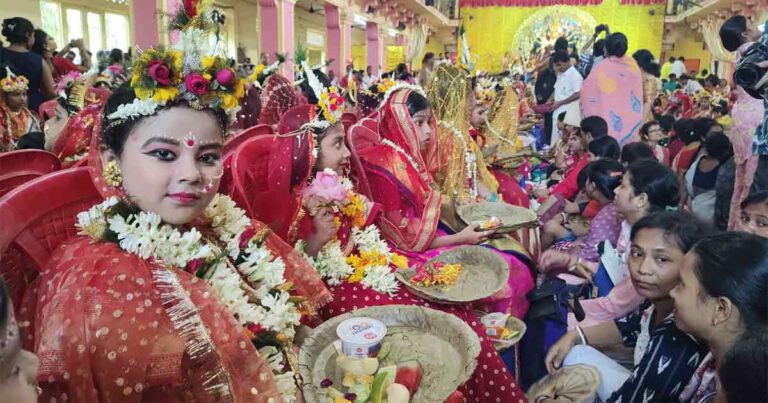 Kumari Puja in Adyapith
