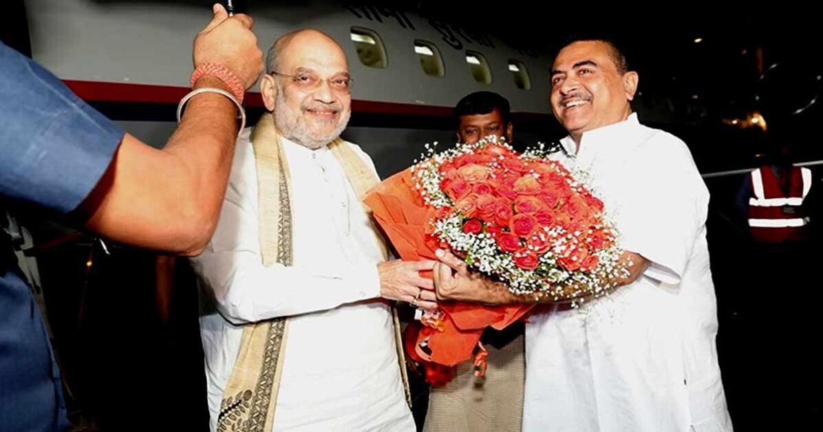 Amit Shah in Kolkata