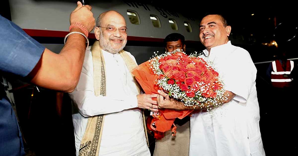 Amit Shah in Kolkata