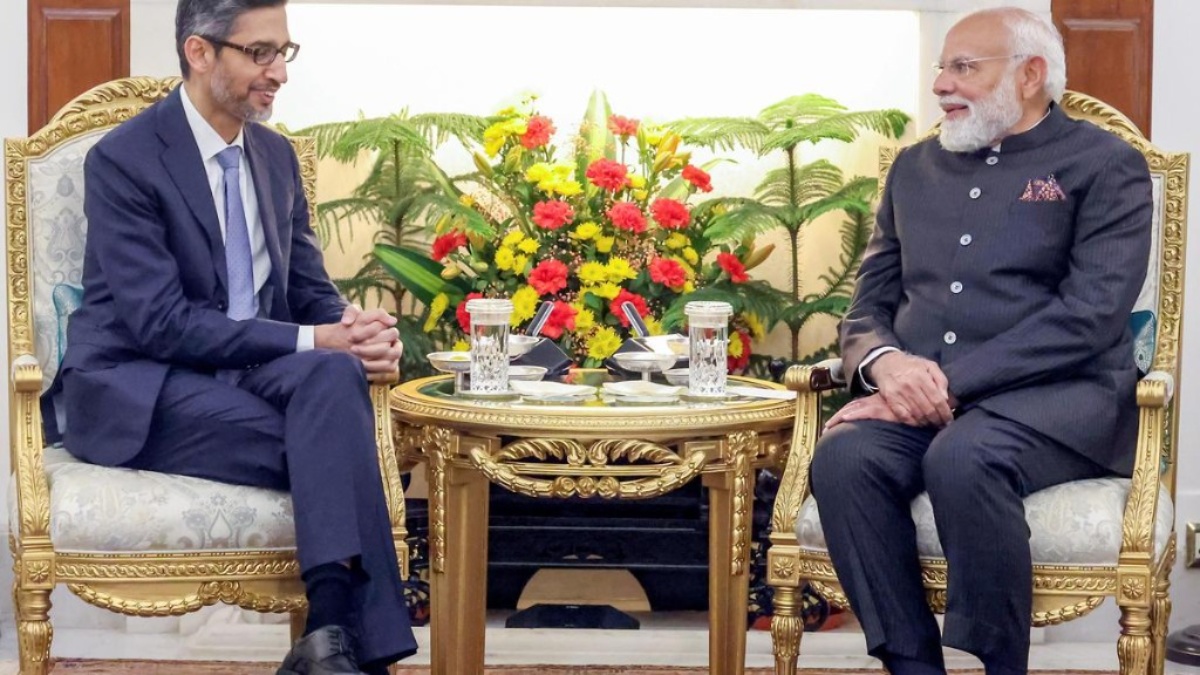 পিএম মোদী ও গুগল সিইও সুন্দর পিচাইয়ের বৈঠক: এআই নিয়ে বিশেষ আলোচনা