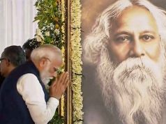 শপথ গ্রহণ মঞ্চে রবীন্দ্রনাথ ঠাকুরের প্রতি শ্রদ্ধা নিবেদন করলেন প্রধানমন্ত্রী মোদী