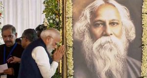 শপথ গ্রহণ মঞ্চে রবীন্দ্রনাথ ঠাকুরের প্রতি শ্রদ্ধা নিবেদন করলেন প্রধানমন্ত্রী মোদী