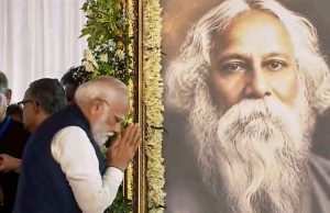 শপথ গ্রহণ মঞ্চে রবীন্দ্রনাথ ঠাকুরের প্রতি শ্রদ্ধা নিবেদন করলেন প্রধানমন্ত্রী মোদী