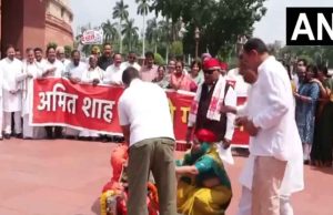 পার্লামেন্ট চত্বরে বিরোধীদের নাট্যাভিনয়ের মাধ্যমে প্রতিবাদ ! যোগ দিলেন রাহুল গান্ধী